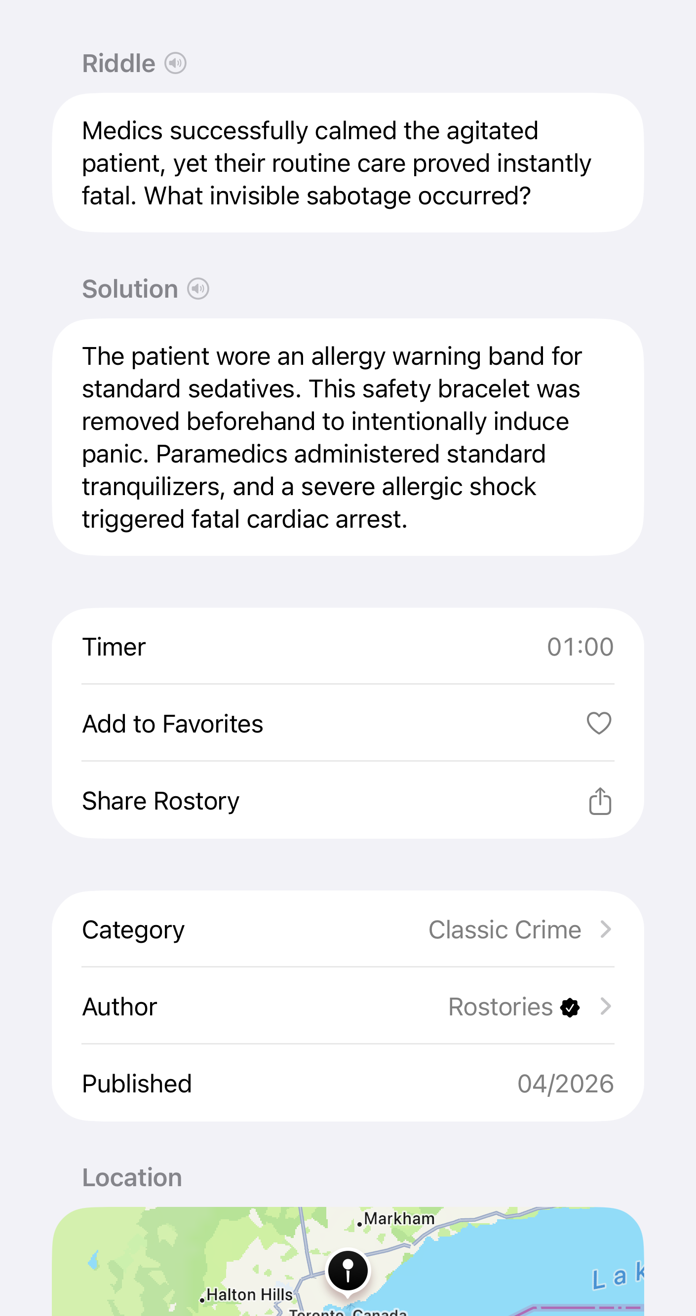 Rostories App solution